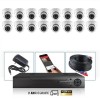 kit vidéo surveillance professionnel HD 16 Caméras Dômes varifocale IR SONY FULL HD 960P Enregistreur DVR AHD disque dur Pack