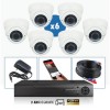 kit video surveillance professionnel 4 cameras exterieures domes infrarouge 20m capteur sony 960p enregistreur numeriquei