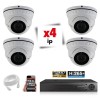 Kit vidéosurveillance 4 caméras zoomauto 5X IP POE PRO FULL HD 2.4 MP