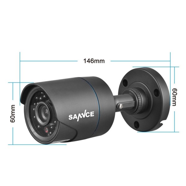 Packs vidéo surveillance professionnel HD 8 Caméras tubes noires SONY FULL HD 1080P Enregistreur DVR AHD disque dur Pack vidéos
